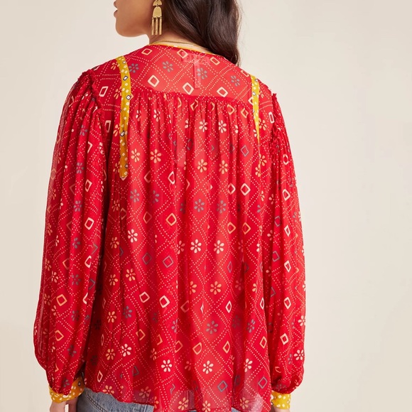 Anthropologie Verb Lulita Peasant Blouse